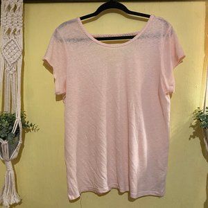 Pink & Braided, Sheer Old Navy Top